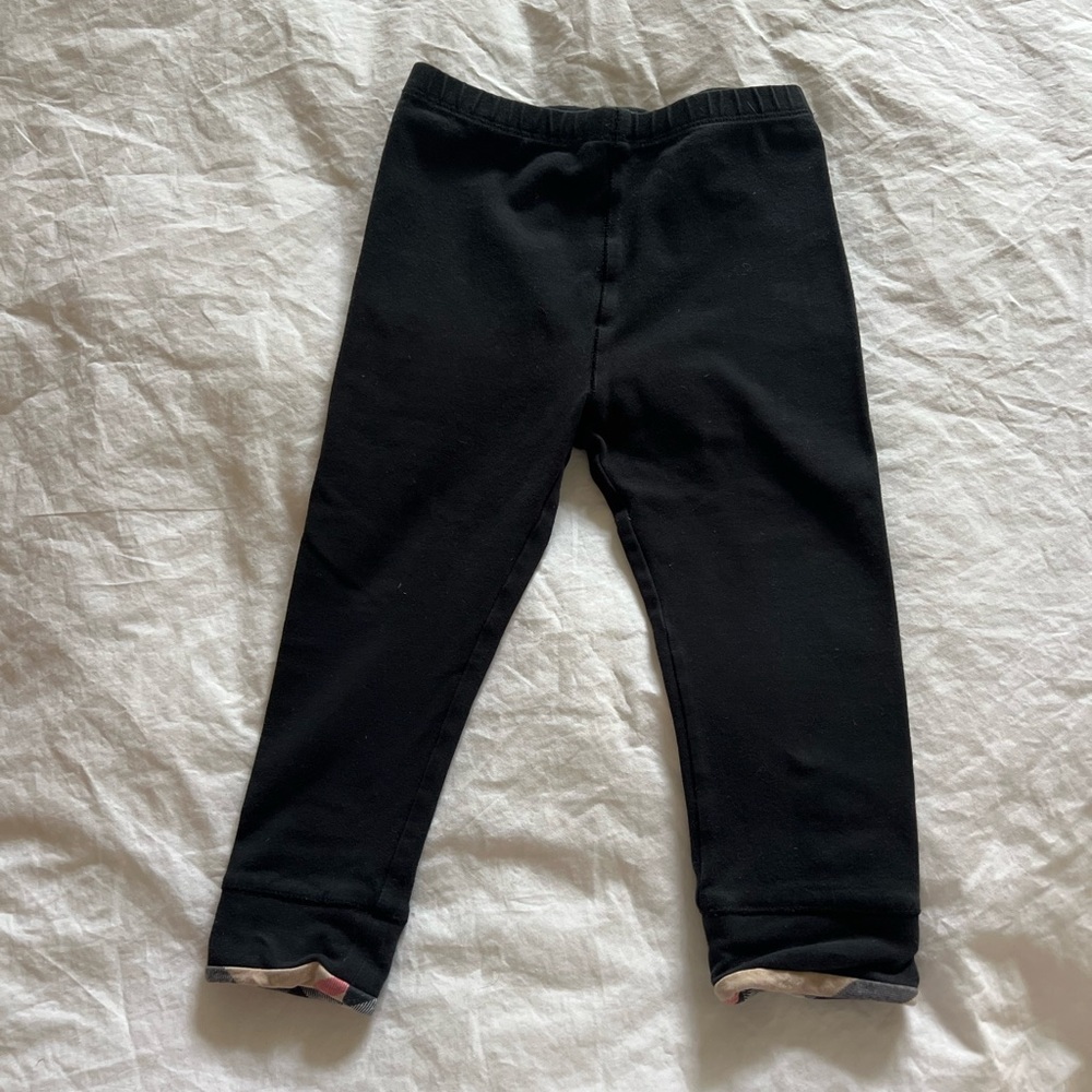 Burberry Black Leggings Streamlined Design